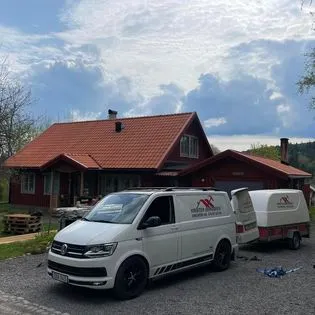 Företagsbilen på plats hos kund