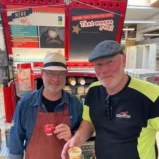 Kaffepaus på Beijer bygghandel