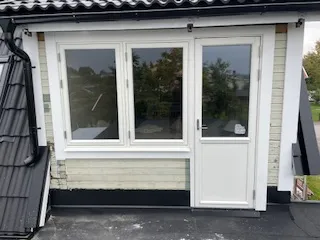 Nytt vitt fönsterparti