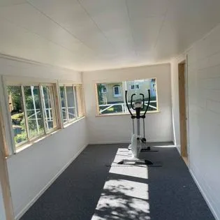 Inglasad veranda efter renovering
