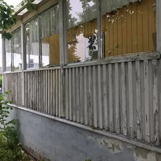 Veranda före renovering